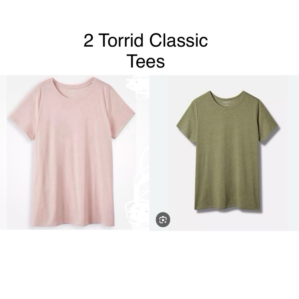Two Torrid Classic Everyday Tees size 2 - one is NWT
